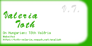 valeria toth business card