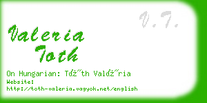 valeria toth business card